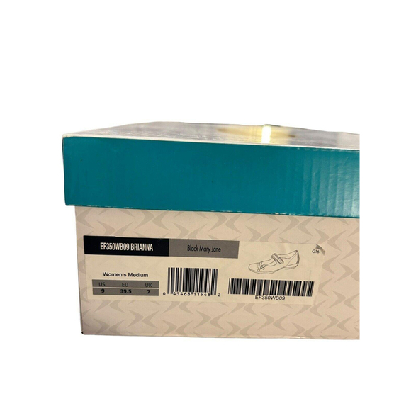 Aetrex Brianna Mary Janes Flats Leather Comfort Shoe Womens Size 9 Black NEW - Picture 12 of 12